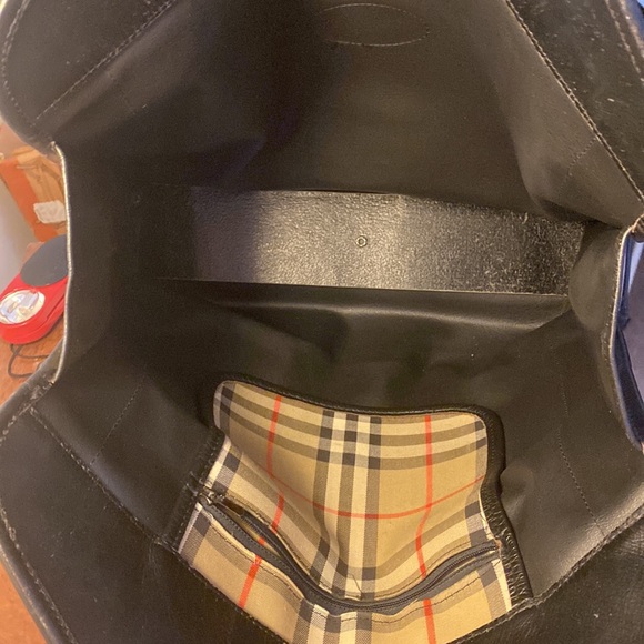 VINTAGE AUTHENTIC BURBERRY TOP HANDLE BAG - Picture 14 of 16